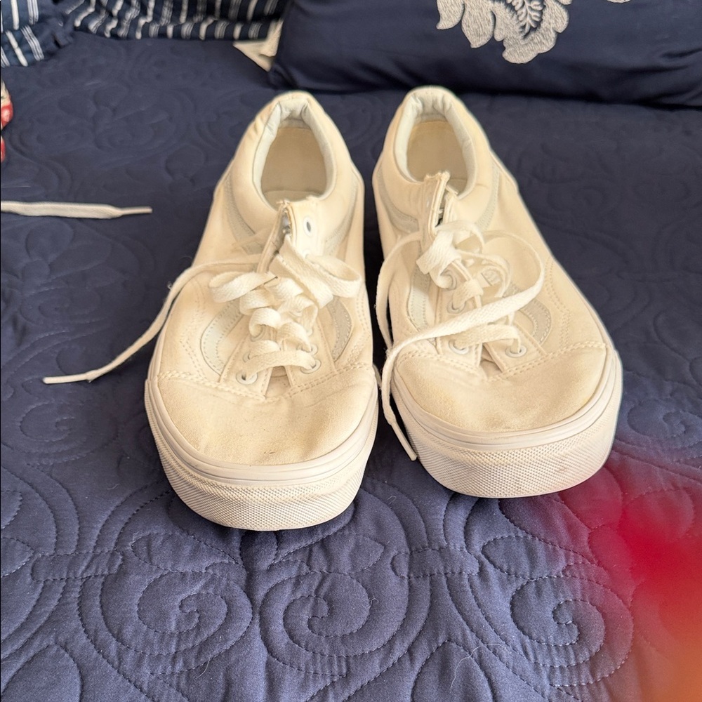 Vans Off-White Canvas Sneakers